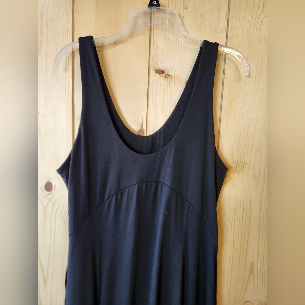 Halara Black U-Neck Backless Split Flowy Maxi Cas… - image 9